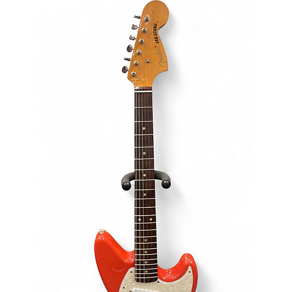 Used Fender Kurt Cobain Signature Jaguar Fiesta Red Solid Body Electric Guitar