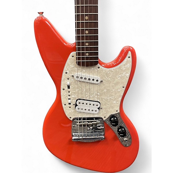 Used Fender Kurt Cobain Signature Jaguar Fiesta Red Solid Body Electric Guitar
