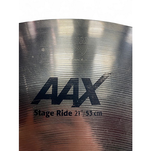 Used SABIAN 21in AAX Stage Ride Cymbal