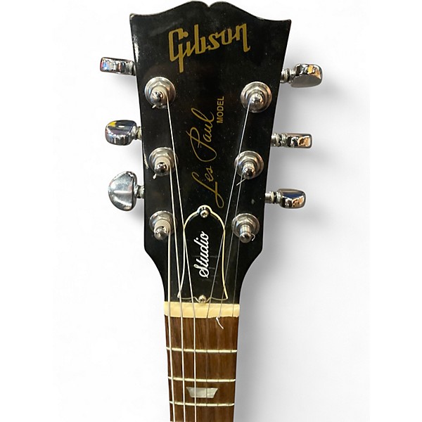 Used Gibson Les Paul Studio Black Solid Body Electric Guitar