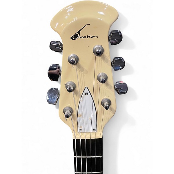 Used Ovation Viper White Solid Body Electric Guitar