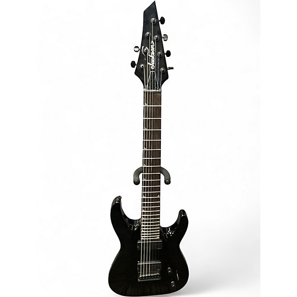 Used Jackson JS22-7 Black Solid Body Electric Guitar