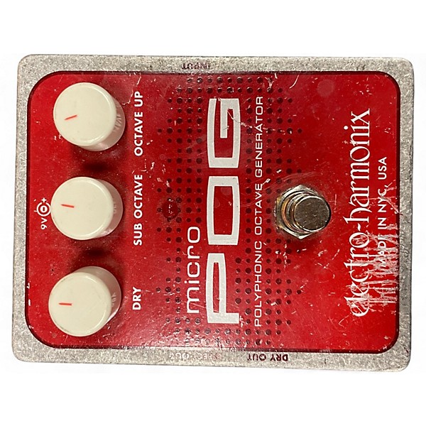 Used Electro-Harmonix Micro Pog Polyphonic Octave Generator Effect Pedal