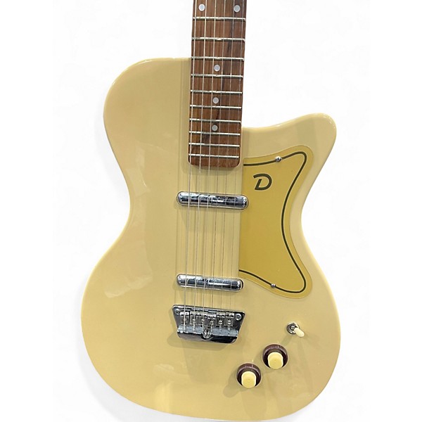 Used Dan Electro U2 Cream Solid Body Electric Guitar