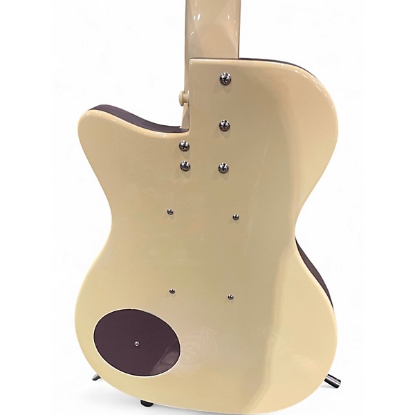 Used Dan Electro U2 Cream Solid Body Electric Guitar