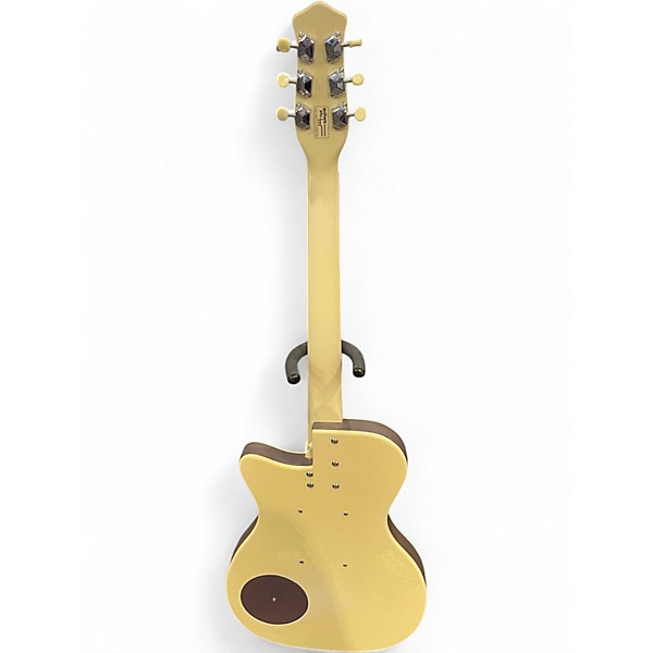 Used Dan Electro U2 Cream Solid Body Electric Guitar