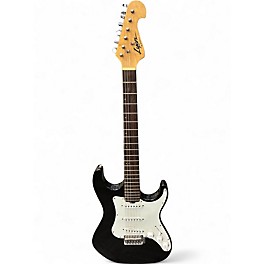 Used Lyon By Washburn SINGLE-CUTAWAY Black Solid Body Electric Guitar