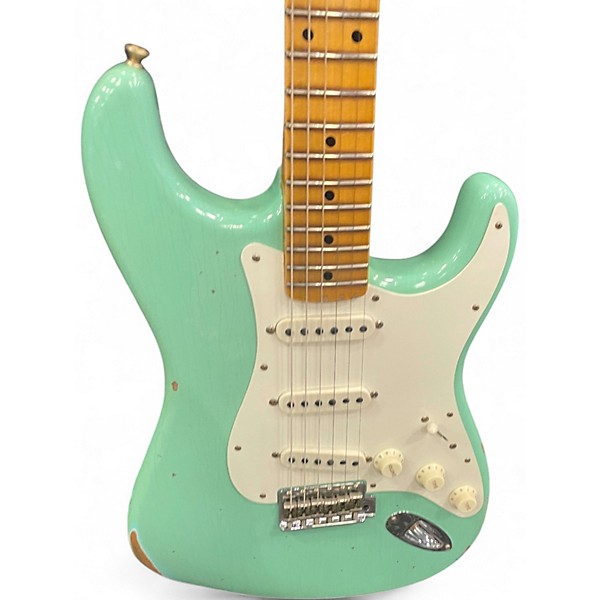 Used 2023 Fender B2 Ltd Fat '50S Stratocaster Relic Seafoam Green Solid Body Electric Guitar