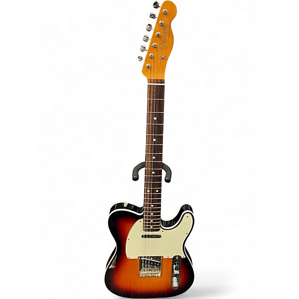 Used Fender 1962 American Vintage Telecaster Custom 3 Color Sunburst Solid Body Electric Guitar