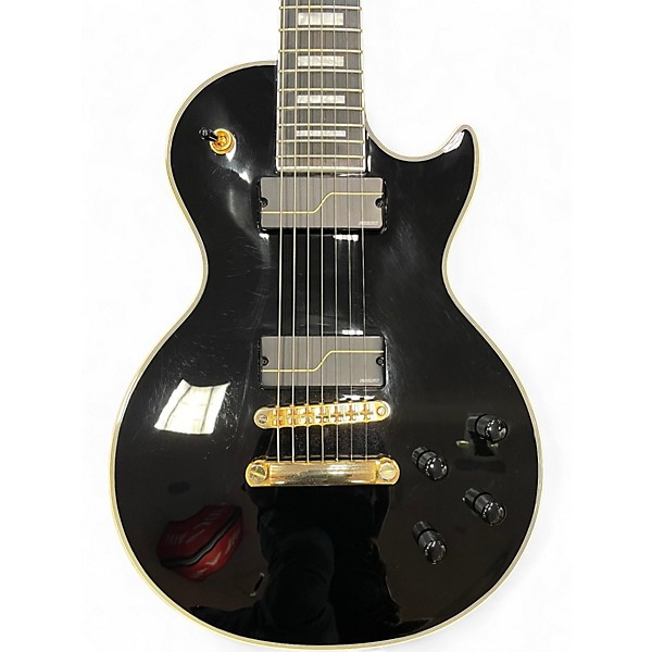 Used Epiphone MKH ORIGINS CUSTOMS 7 STRING Black Solid Body Electric Guitar