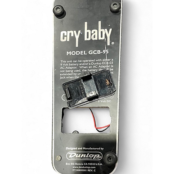 Used Dunlop GCB95 Original Crybaby Wah Effect Pedal