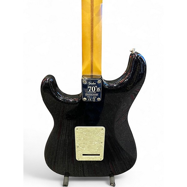Used Fender 70th Anniversary Player Stratocaster Black Onyx Solid Body Electric Guitar