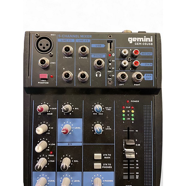 Used Gemini gem 05usb Unpowered Mixer
