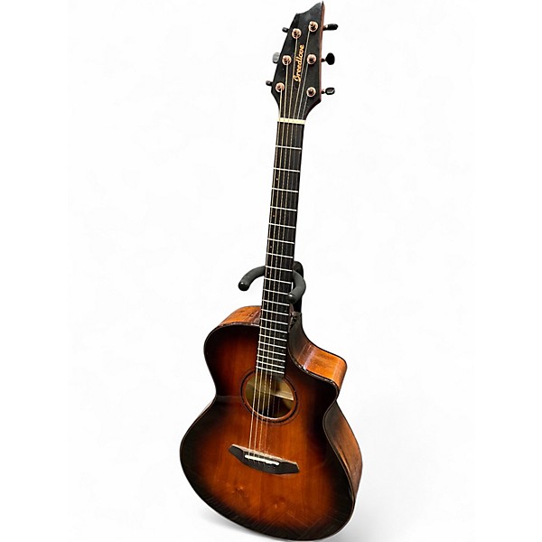 Used Breedlove Pursuit Concert Tiger Eye Acoustic Electric Guitar