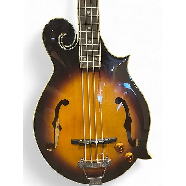 Used Morgan Monroe Mando Bass 3 Color Sunburst Electric Bass Guitar