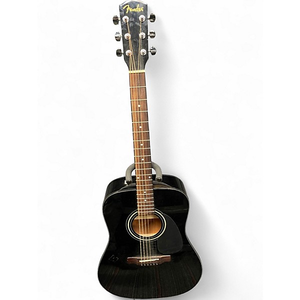 Used Fender CD60 Dreadnought Black Acoustic Guitar