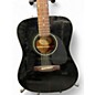 Used Fender CD60 Dreadnought Black Acoustic Guitar
