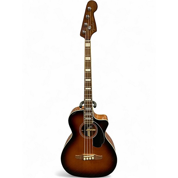 Used Fender Kingman Acoustic Electric Bass Sunburst Acoustic Bass Guitar