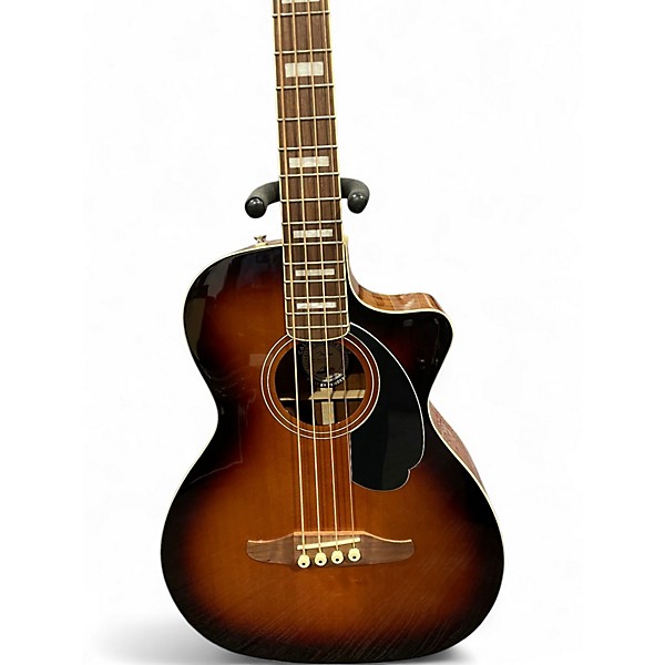 Used Fender Kingman Acoustic Electric Bass Sunburst Acoustic Bass Guitar