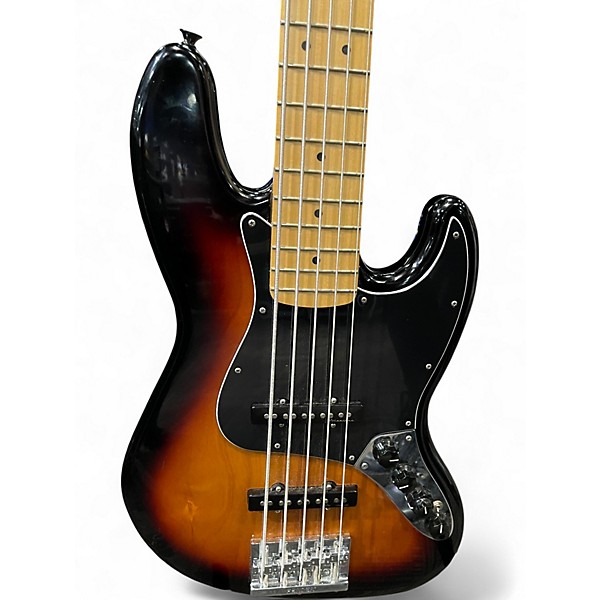 Used Fender Deluxe Active Jazz Bass V 5 String 2 Color Sunburst Electric Bass Guitar