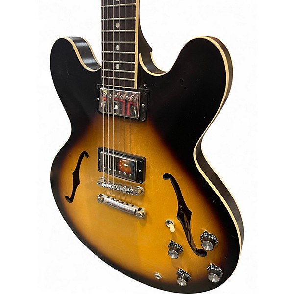 Used Gibson ES335 Satin Tobacco Sunburst Hollow Body Electric Guitar
