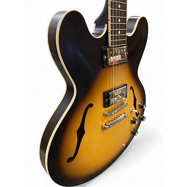 Used Gibson ES335 Satin Tobacco Sunburst Hollow Body Electric Guitar