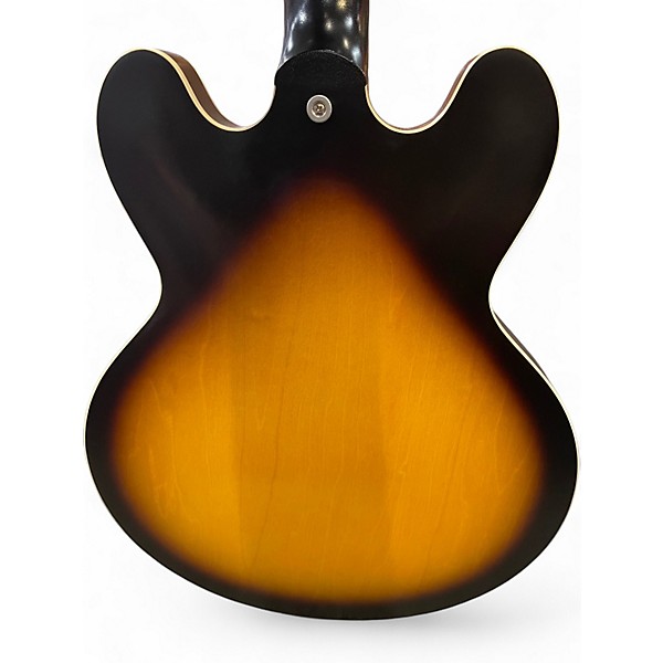 Used Gibson ES335 Satin Tobacco Sunburst Hollow Body Electric Guitar