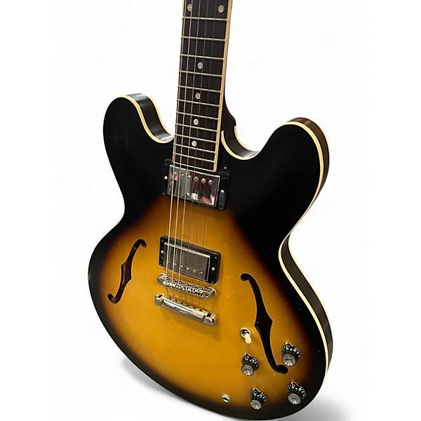 Used Gibson ES335 Satin Tobacco Sunburst Hollow Body Electric Guitar