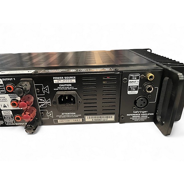 Used Behringer A500 600W Power Amp