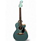 Used Fender California Newporter Player Acoustic-Electric Guitar Ocean Turquoise Acoustic Electric Guitar thumbnail