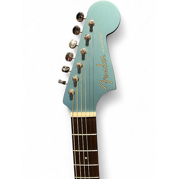 Used Fender California Newporter Player Acoustic-Electric Guitar Ocean Turquoise Acoustic Electric Guitar