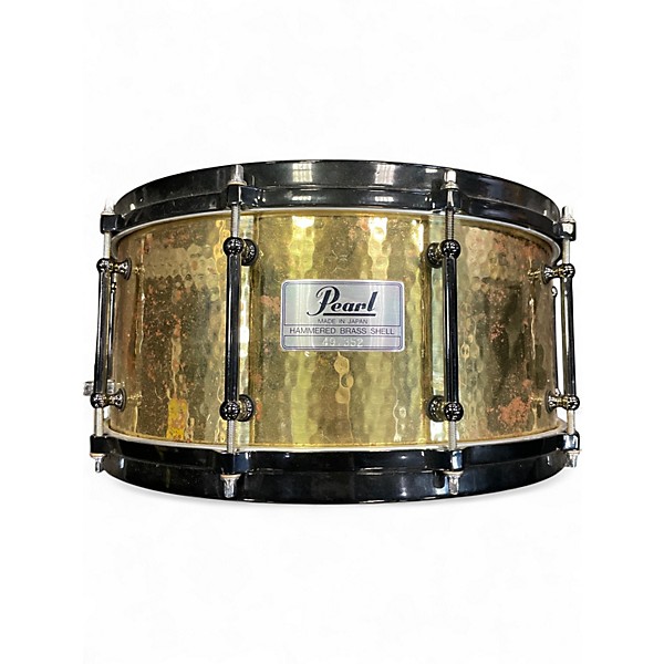 Used Pearl 14in HAMMERED BRASS Gold Drum