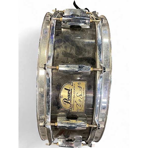 Used Pearl 14X5 Chad Smith Snare Silver Drum