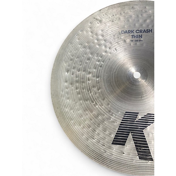 Used Zildjian 15in K Custom Dark Thin Crash Cymbal