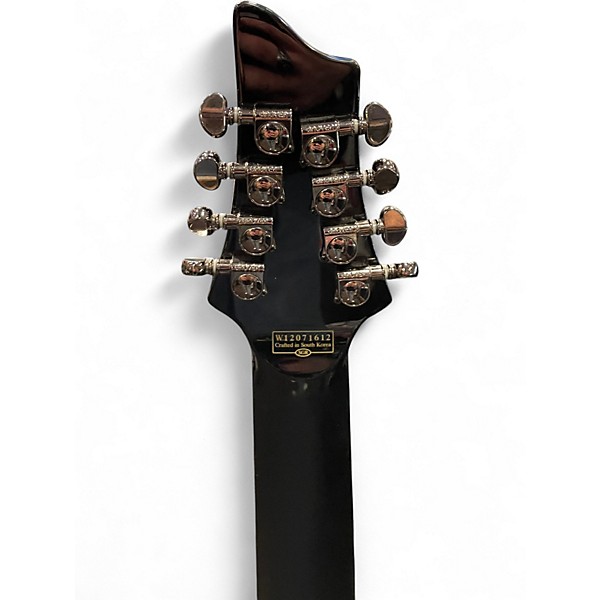 Used Schecter Guitar Research Hellraiser C8 8 Floyd Rose Black Solid Body Electric Guitar
