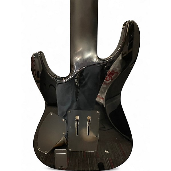 Used Schecter Guitar Research Hellraiser C8 8 Floyd Rose Black Solid Body Electric Guitar