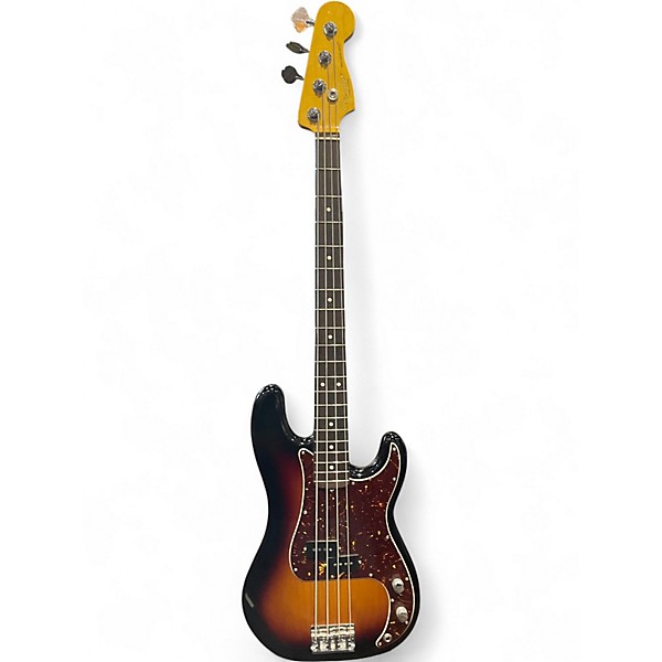 Used Fender American Professional II Precision Bass 3 Color Sunburst Electric Bass Guitar
