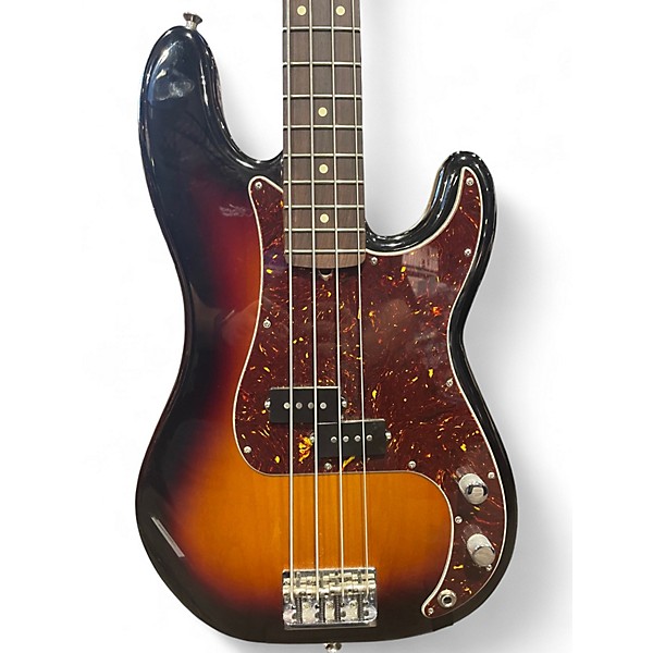 Used Fender American Professional II Precision Bass 3 Color Sunburst Electric Bass Guitar