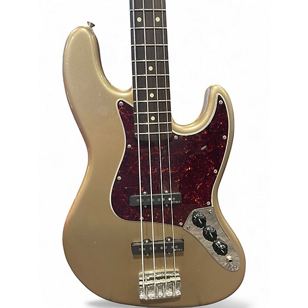 Used Fender American Professional Classic Jazz Bass Metallic Gold Electric Bass Guitar