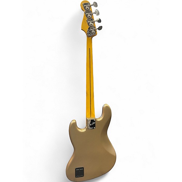 Used Fender American Professional Classic Jazz Bass Metallic Gold Electric Bass Guitar
