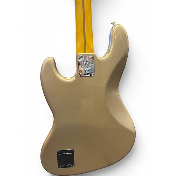 Used Fender American Professional Classic Jazz Bass Metallic Gold Electric Bass Guitar