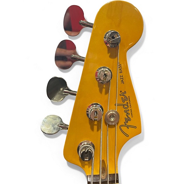 Used Fender American Professional Classic Jazz Bass Metallic Gold Electric Bass Guitar