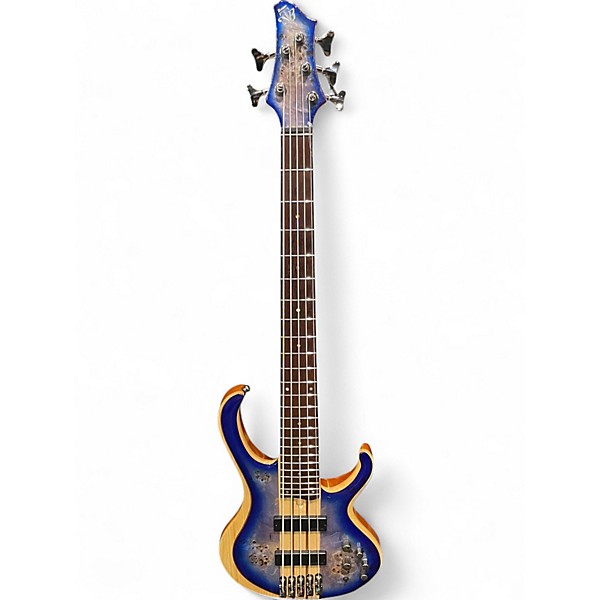 Used Ibanez BTB845 Blue Burst Electric Bass Guitar