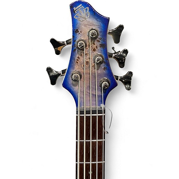 Used Ibanez BTB845 Blue Burst Electric Bass Guitar