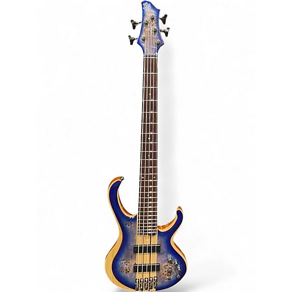Used Ibanez BTB845 Blue Burst Electric Bass Guitar