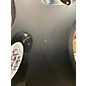 Used Schecter Guitar Research Damien Platinum Black and Silver Solid Body Electric Guitar