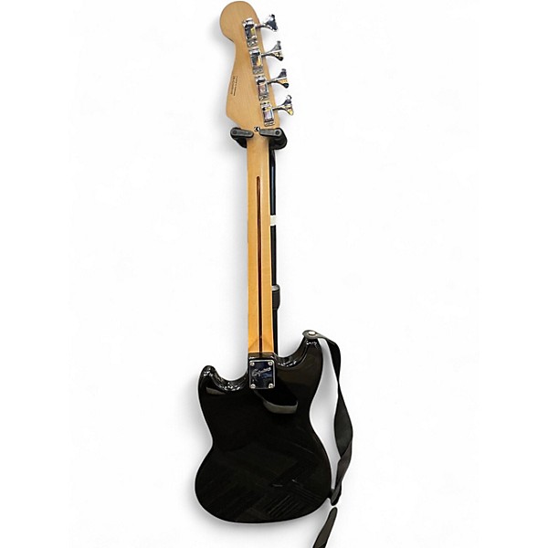Used Squier Bronco Black Electric Bass Guitar