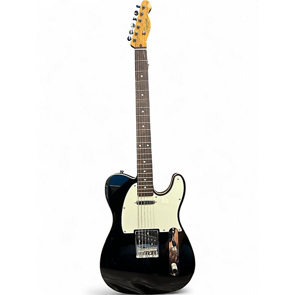 Used Squier Paranormal Baritone Cabronita Telecaster Black Solid Body Electric Guitar