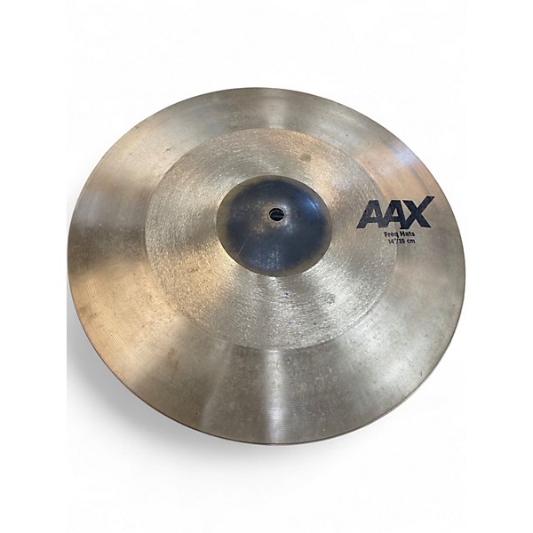 Used SABIAN 14in AAX frequency hats Cymbal