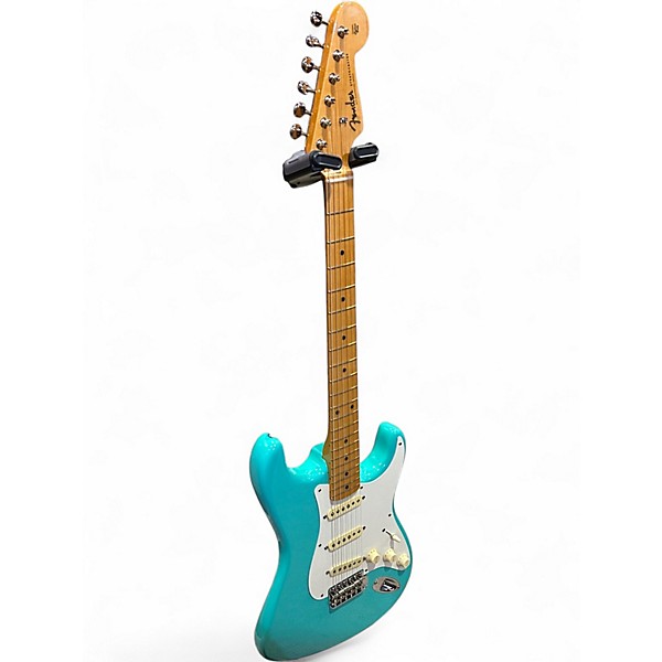 Used 2022 Fender AMERICAN VINTAGE II 57 Seafoam Green Solid Body Electric Guitar